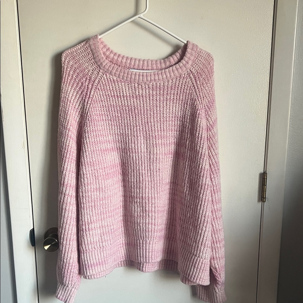 Women's Soft Pink Knit Sweater